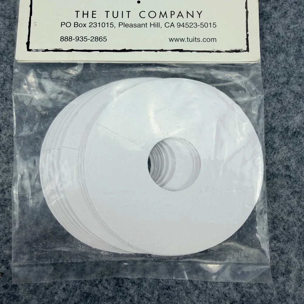 Tuits Tennis Stemware Name Tags 25 Pack Writable Wine Glass Party Markers Labels